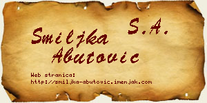Smiljka Abutović vizit kartica